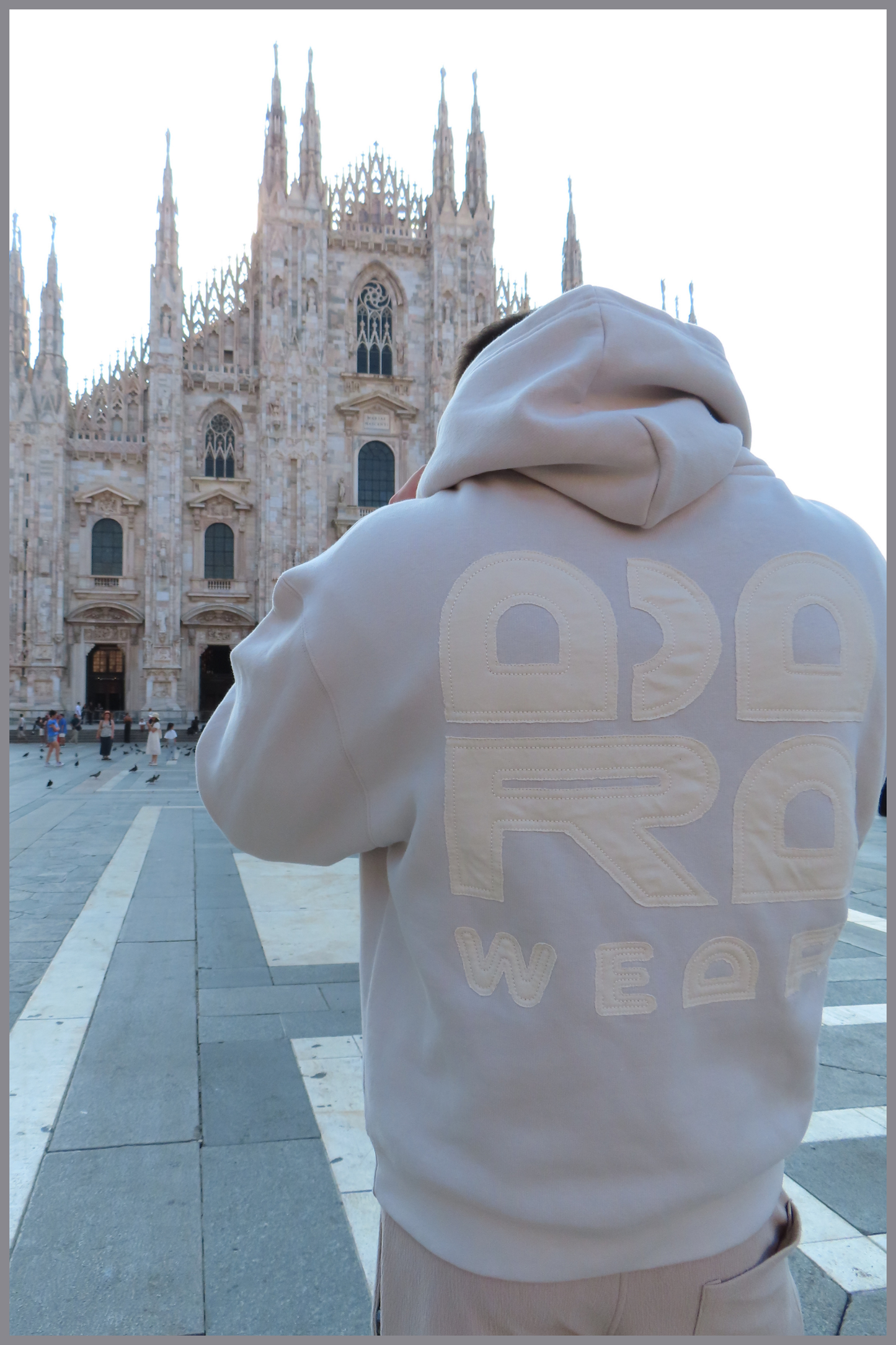 Adara Bone Oversized Unisex Hoodie