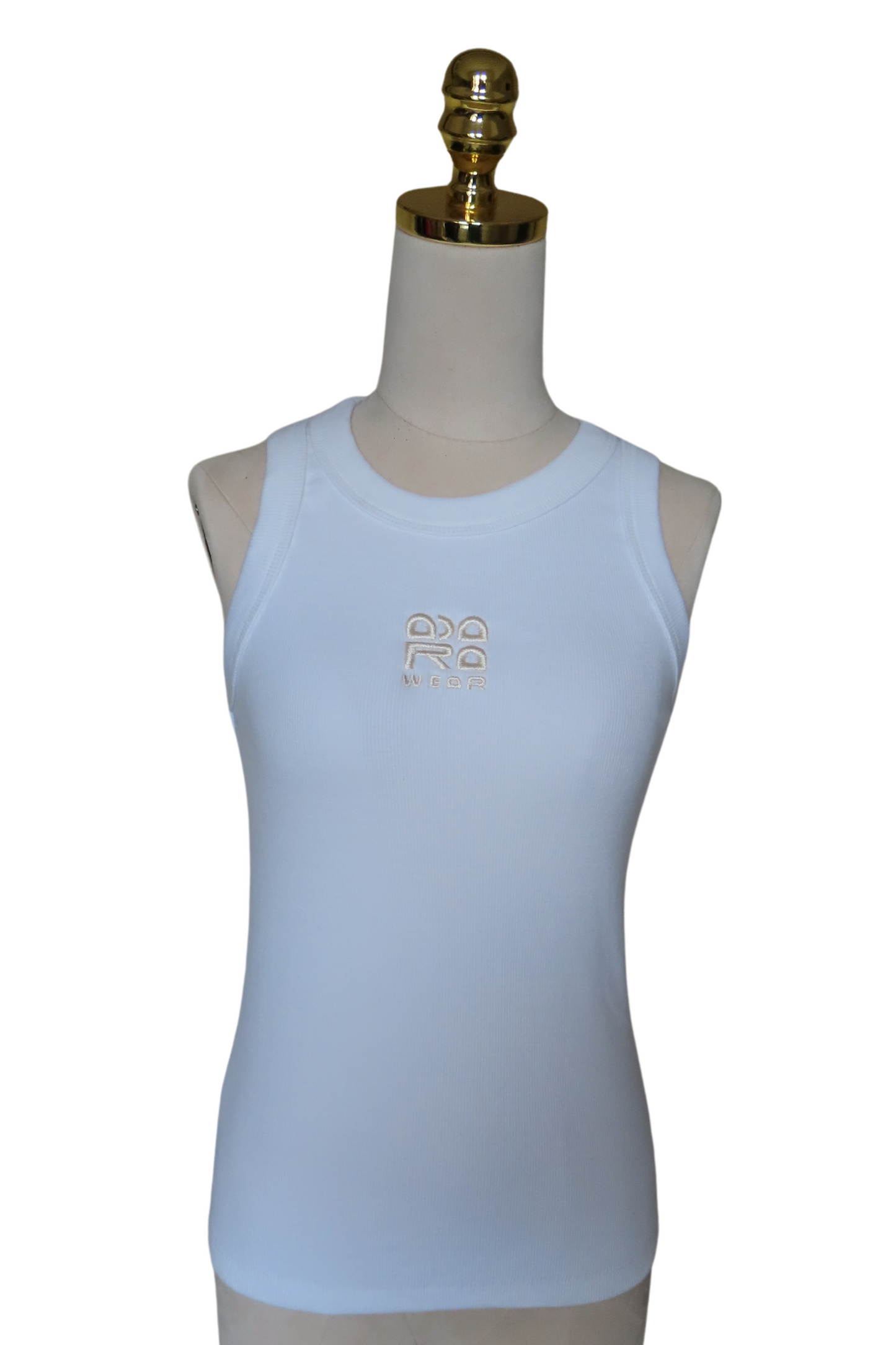 Adara embroidery ribbed tank top (Variants)