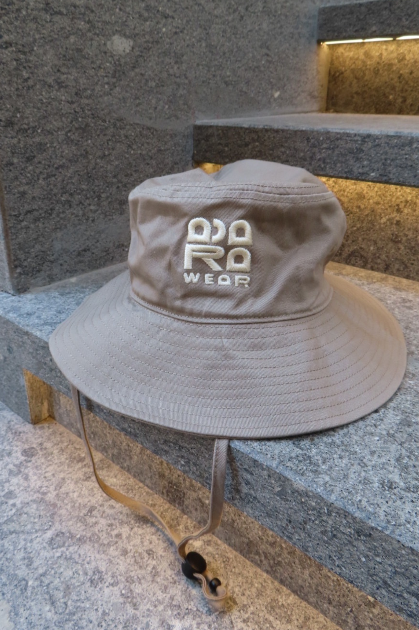 Ecru Wide Brim Adara Bucket Hat
