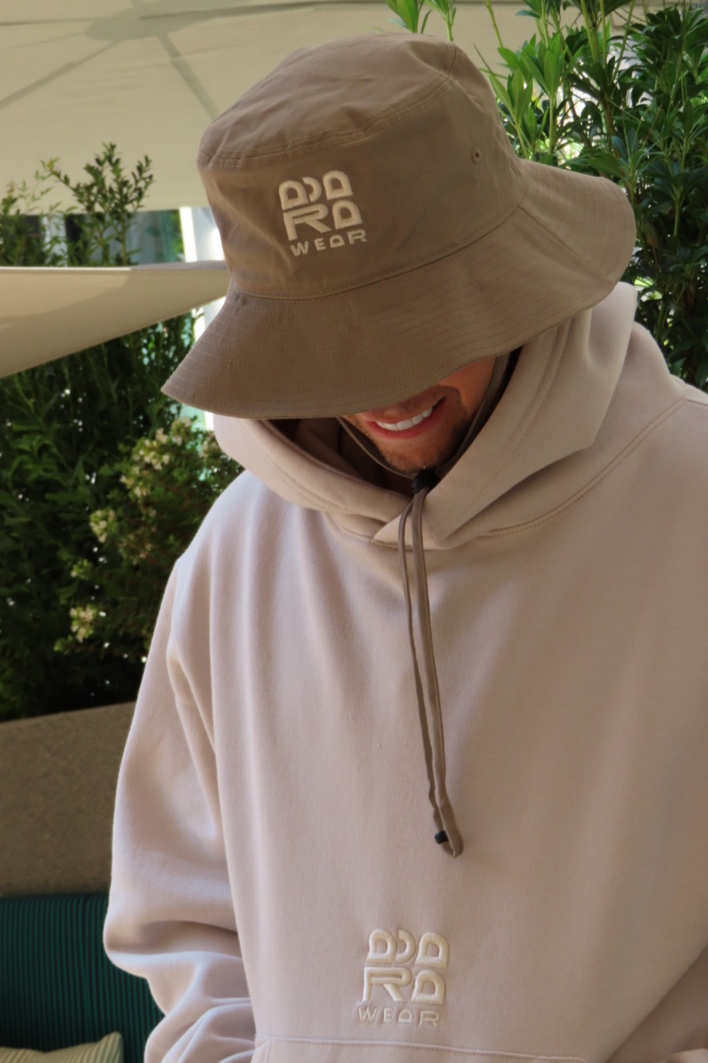 Ecru Wide Brim Adara Bucket Hat