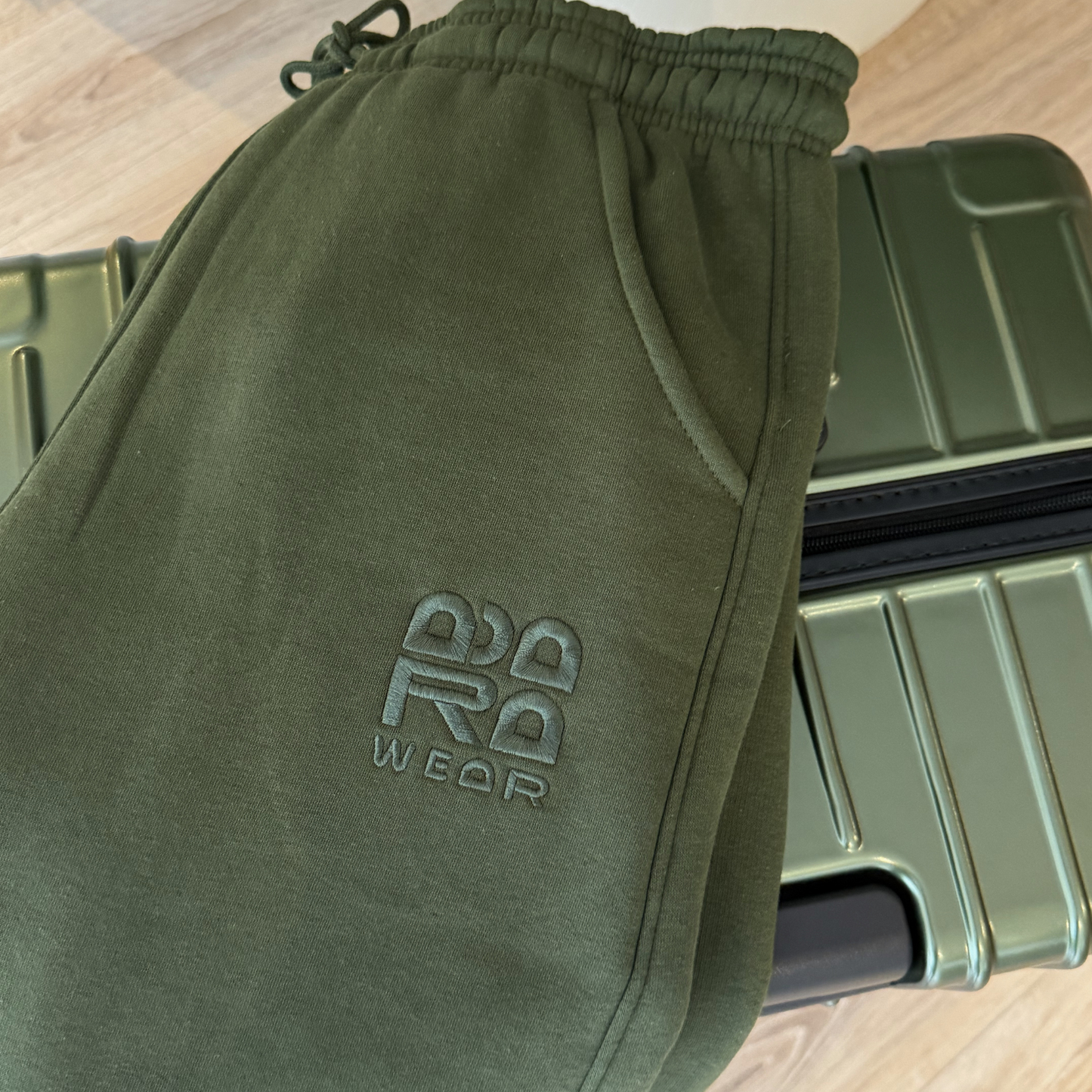ADARA Wide Leg Joggers – Khaki