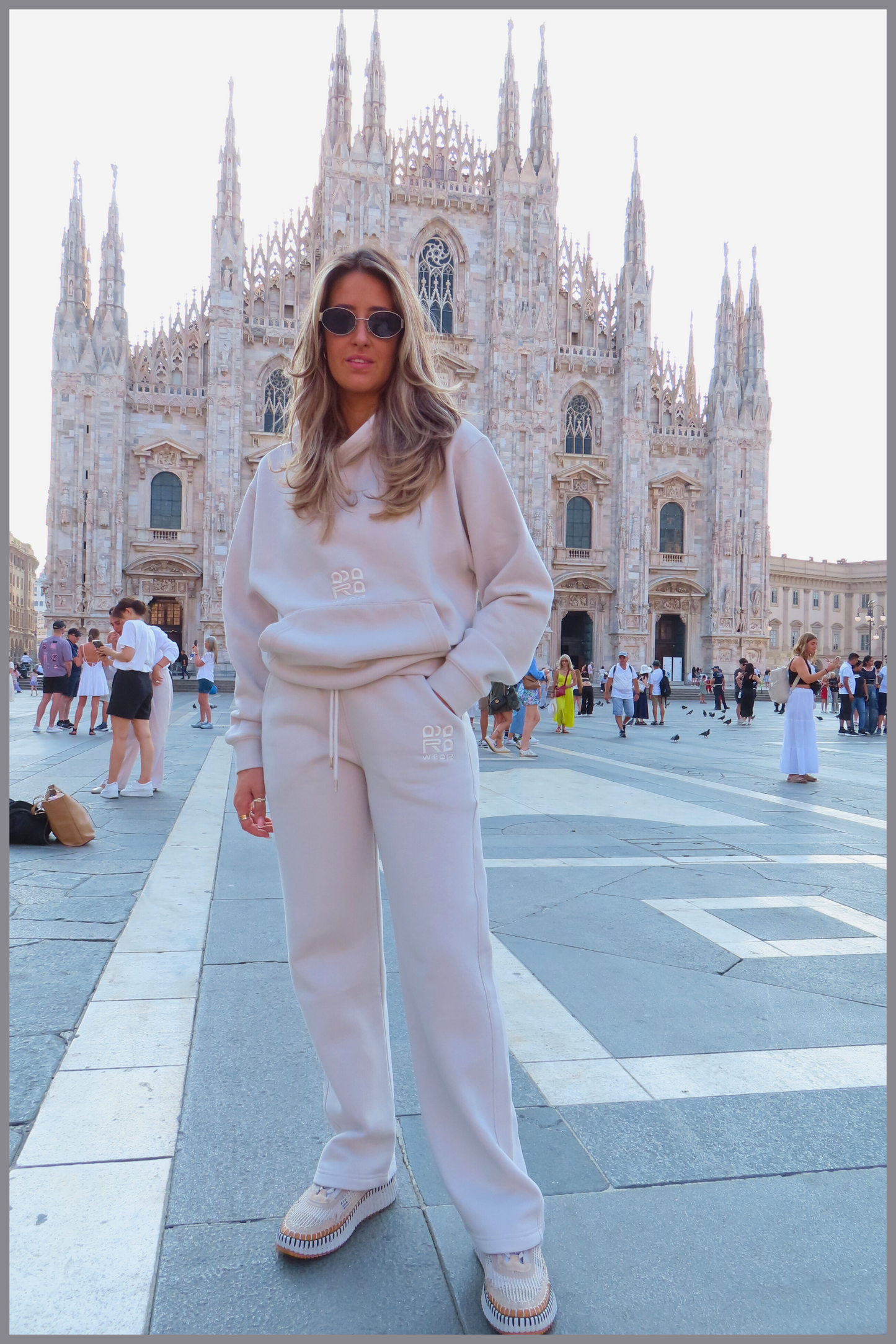 Adara Bone Oversized Unisex Hoodie