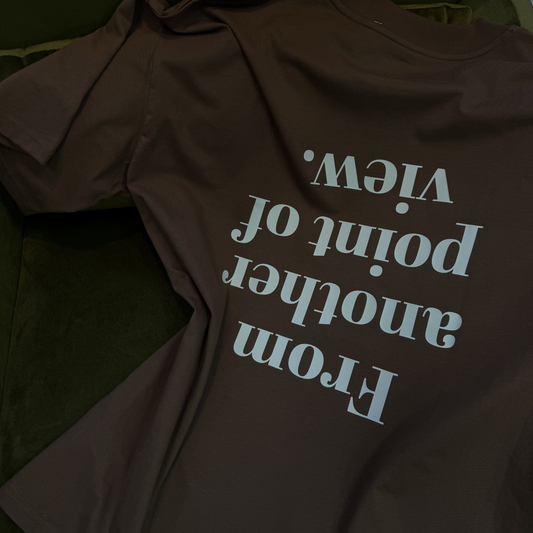 ADARA “Perspective” Oversized Tee – Chocolate