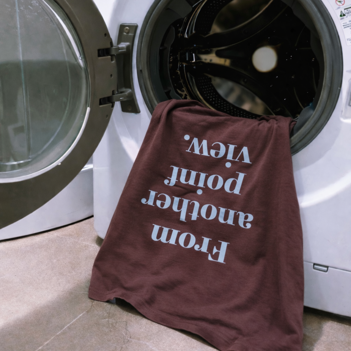 ADARA “Perspective” Oversized Tee – Chocolate